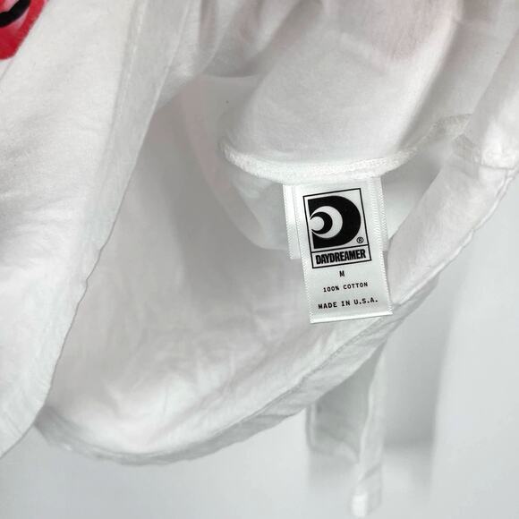 Daydreamer Rolling Stones Band Lick Crew Long Sleeve White Medium NWOT - Picture 5 of 7